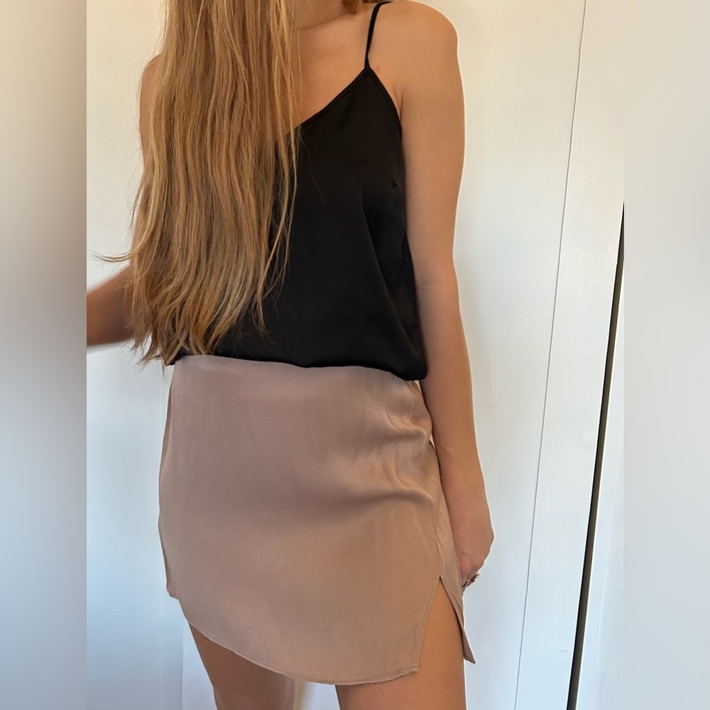 Wilfred Tan Mini Skirt